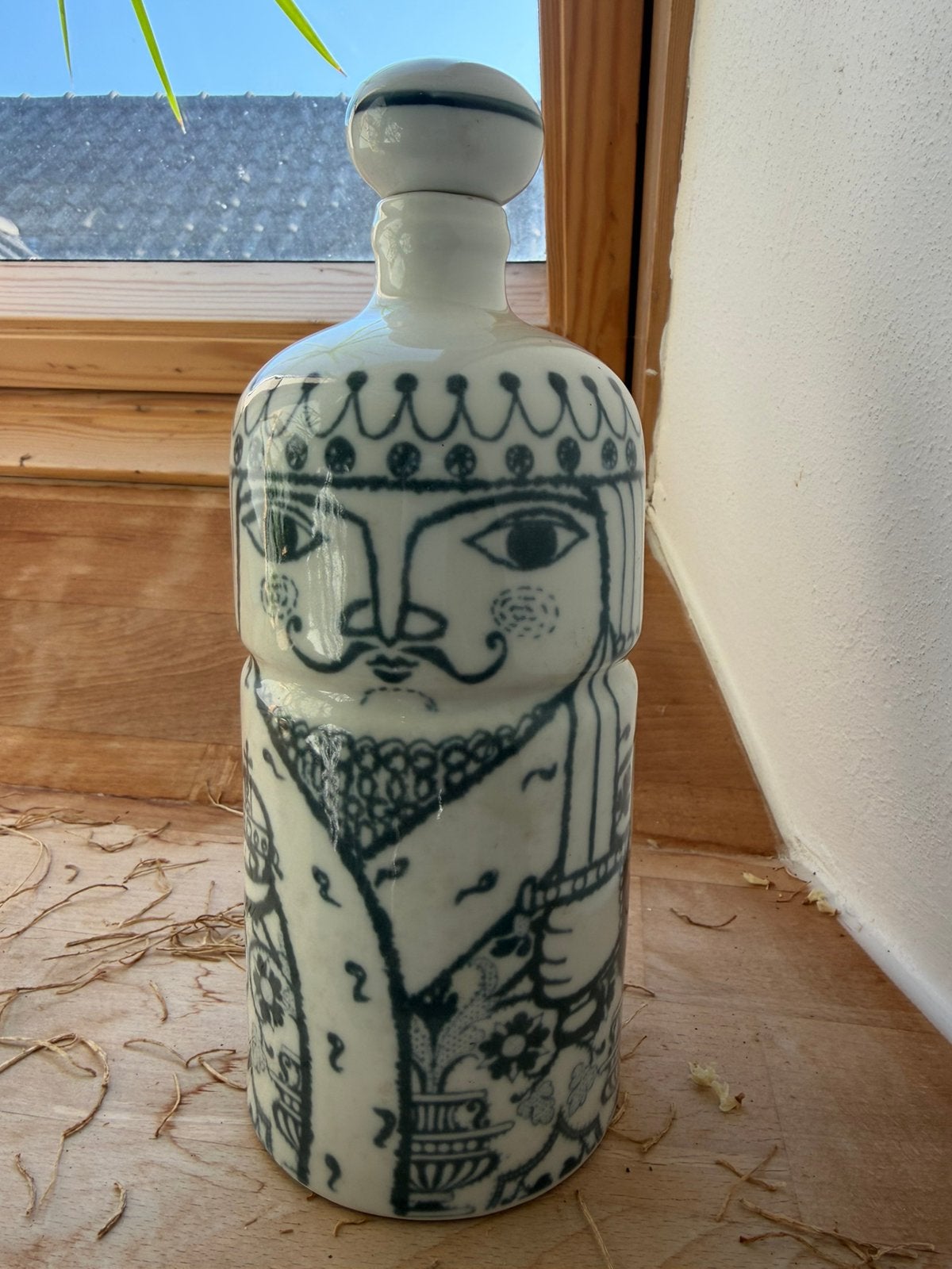 Vintage Altenkunstadt porseleinen fles / originele dop, Ophalen of Verzenden