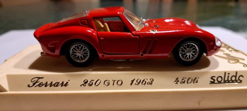 Ferrari 250 gto 1963 1:43, Ophalen of Verzenden, Zo goed als nieuw, Auto, Solido