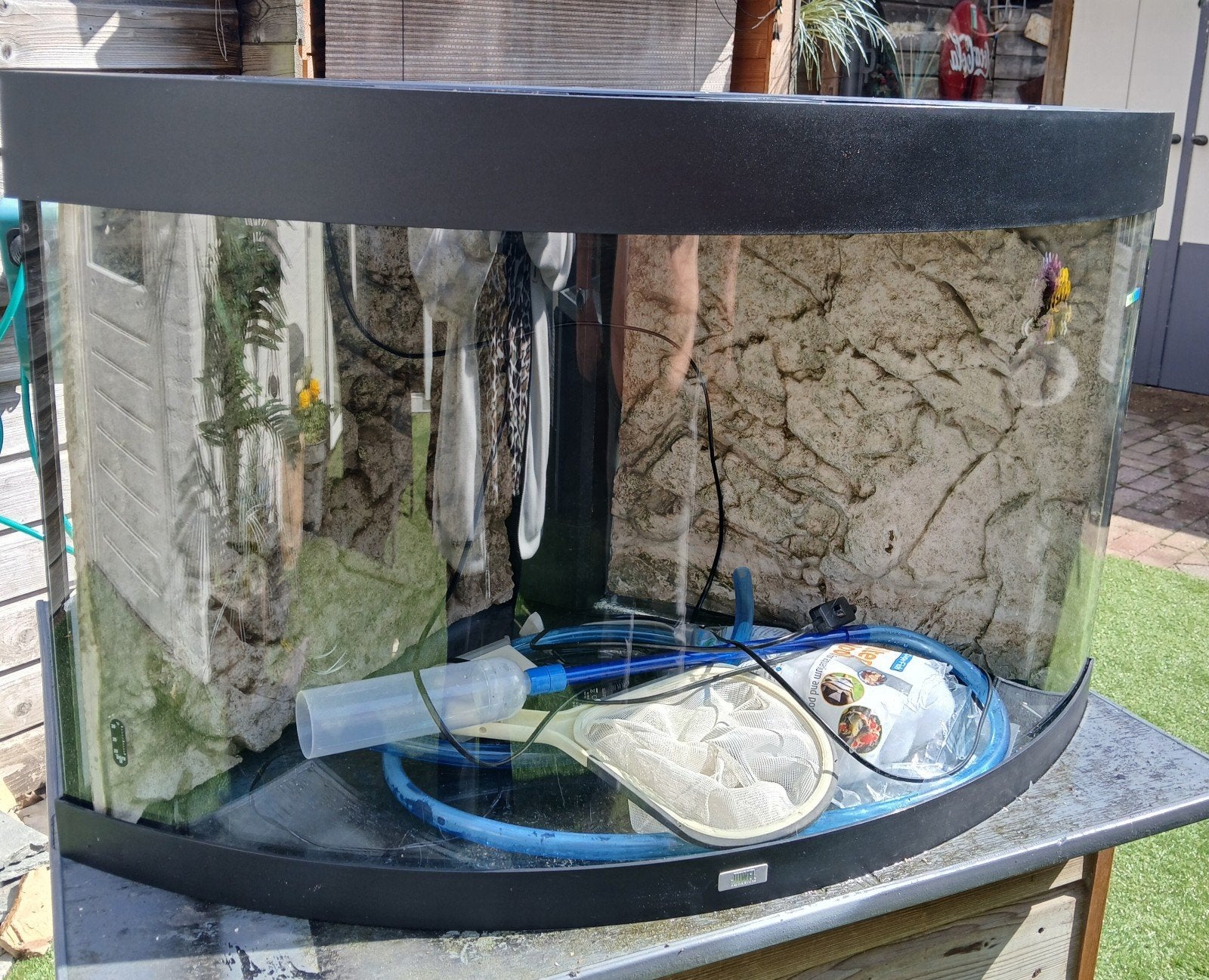 Jewel Aquarium zwart hoek 69 cm hoogte 59 cm ronding 110 cm, Dieren en Toebehoren, Vis