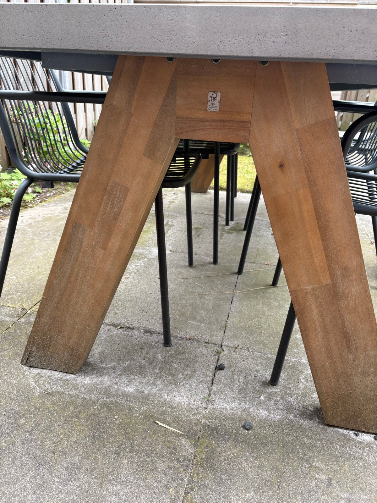 2 Houten Tafelpoten voor Buiten - Robuust en Duurzaam, Ophalen, Gebruikt, Rechthoekig, Hout