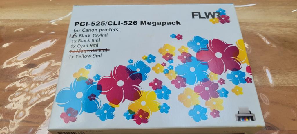 FLW PGI-525/CLI-526 Megapack Inktpatronen voor Canon, Computers en Software, Printerbenodigdheden, Ophalen of Verzenden