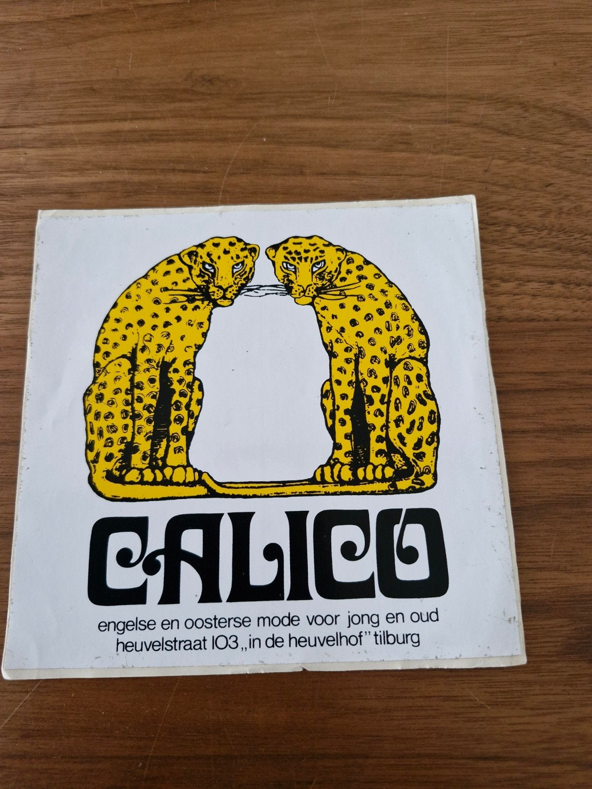 G 136 Vintage Calico Sticker 15x15 cm - Engelse & Oosterse M, Ophalen of Verzenden, Nieuw, Overige typen