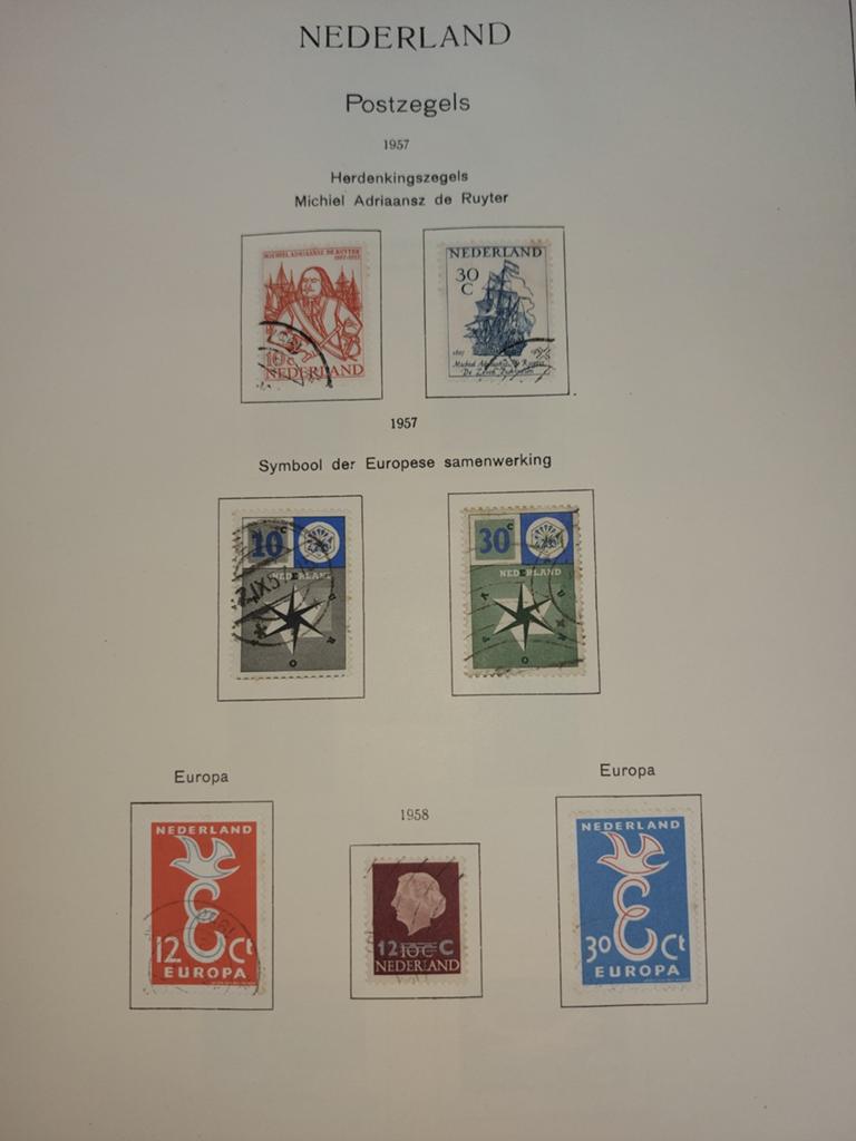 Nederlandse Postzegels 1957-1958: Michiel de Ruyter & Europa, Ophalen of Verzenden