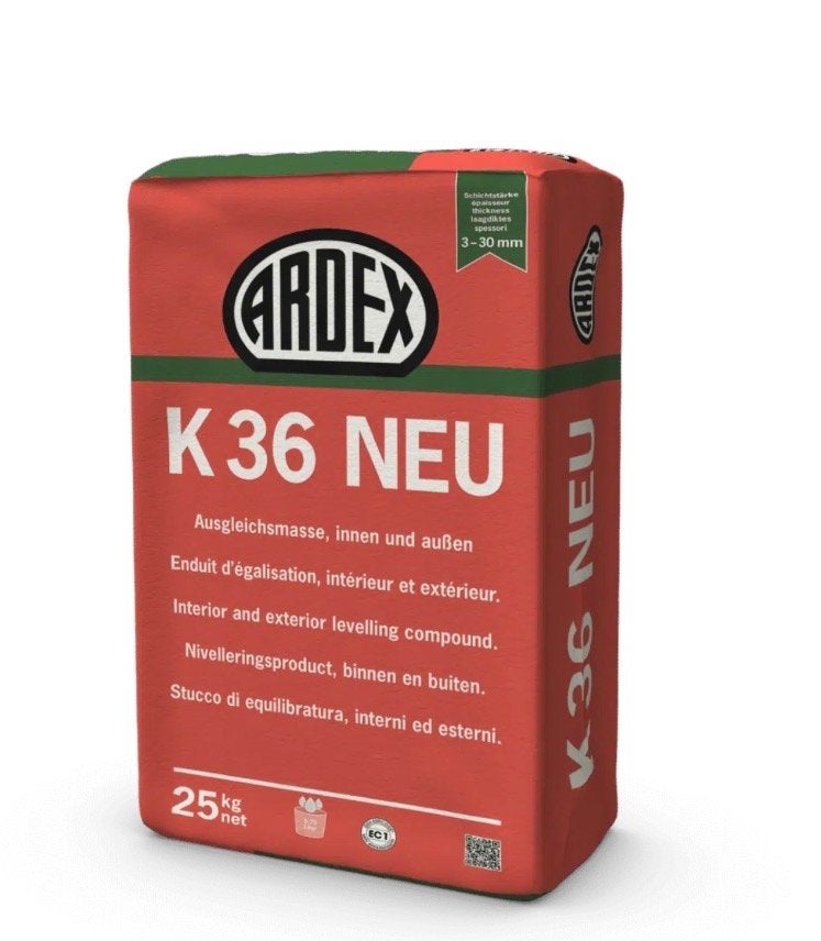 ARDEX K 36 NEU Nivelleringsproduct egaline 25kg, Ophalen of Verzenden, Nieuw, Overige materialen, Overige typen