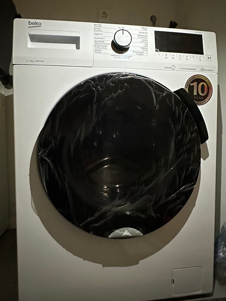 washing machine, Witgoed en Apparatuur, Ophalen, Minder dan 85 cm, Zo goed als nieuw, Voorlader