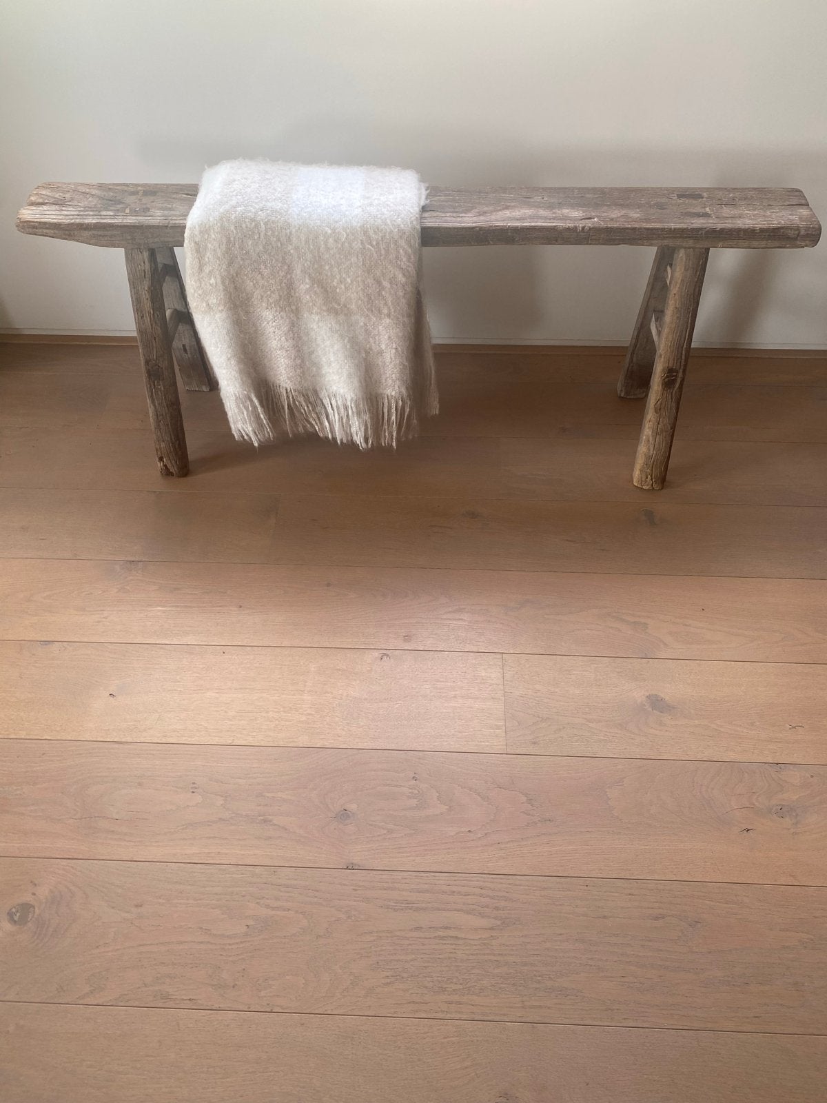 Bankje hout rustiek, Ophalen