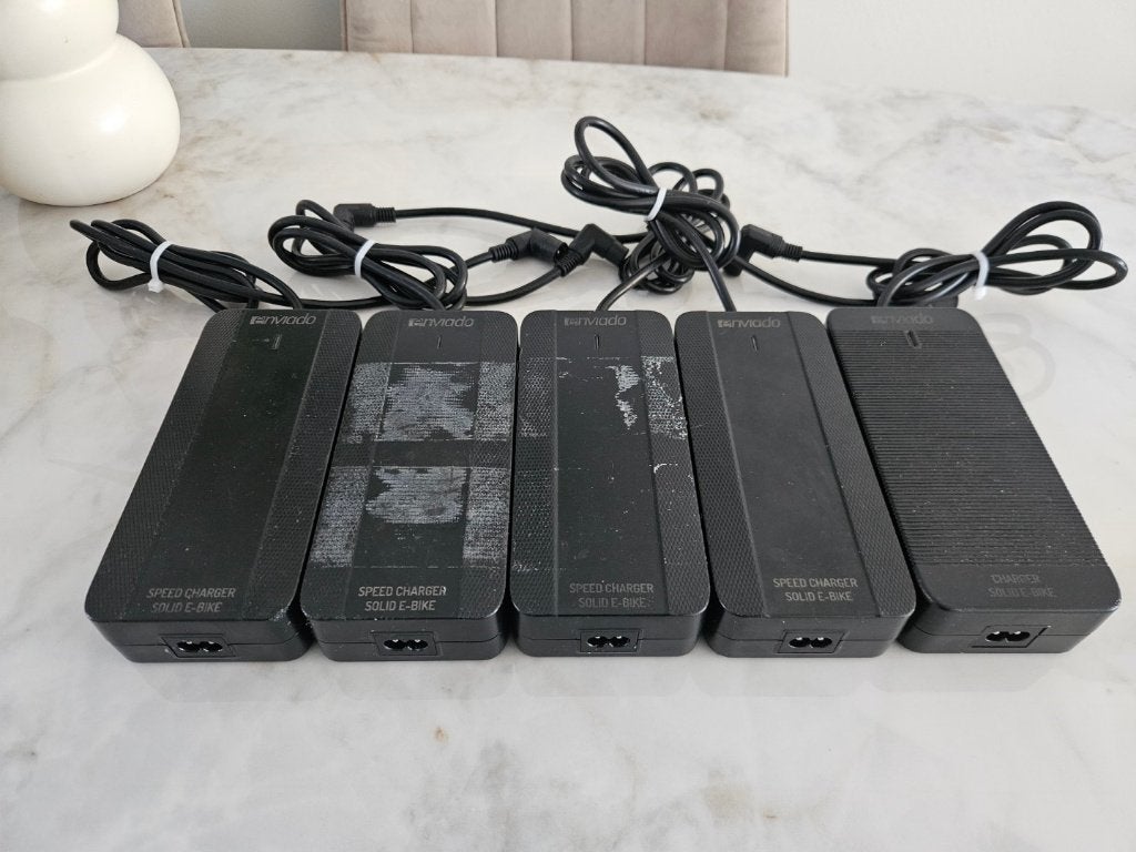 te koop:5X E-BIKE ACCULADER 42V / 4A, SPEED CHARGER SOLID, Ophalen of Verzenden, Gebruikt