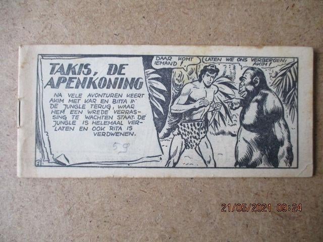 adv2449 akim 59, Eén stripboek, Ophalen, Gelezen