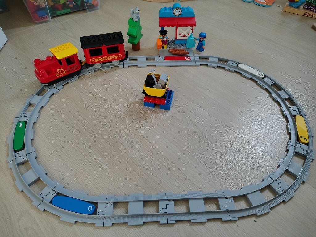 LEGO DUPLO Stoomtrein 10874 zonder boekje of doos, Kinderen en Baby's, Speelgoed | Duplo en Lego, Ophalen, Gebruikt, Compleet
