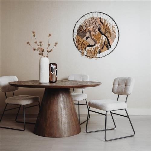 *ACTIE* Eetkamertafel Tafel Premana Ovaal Rond Mango Hout 20, 100 tot 150 cm, Ophalen of Verzenden, Nieuw, 200 cm of meer