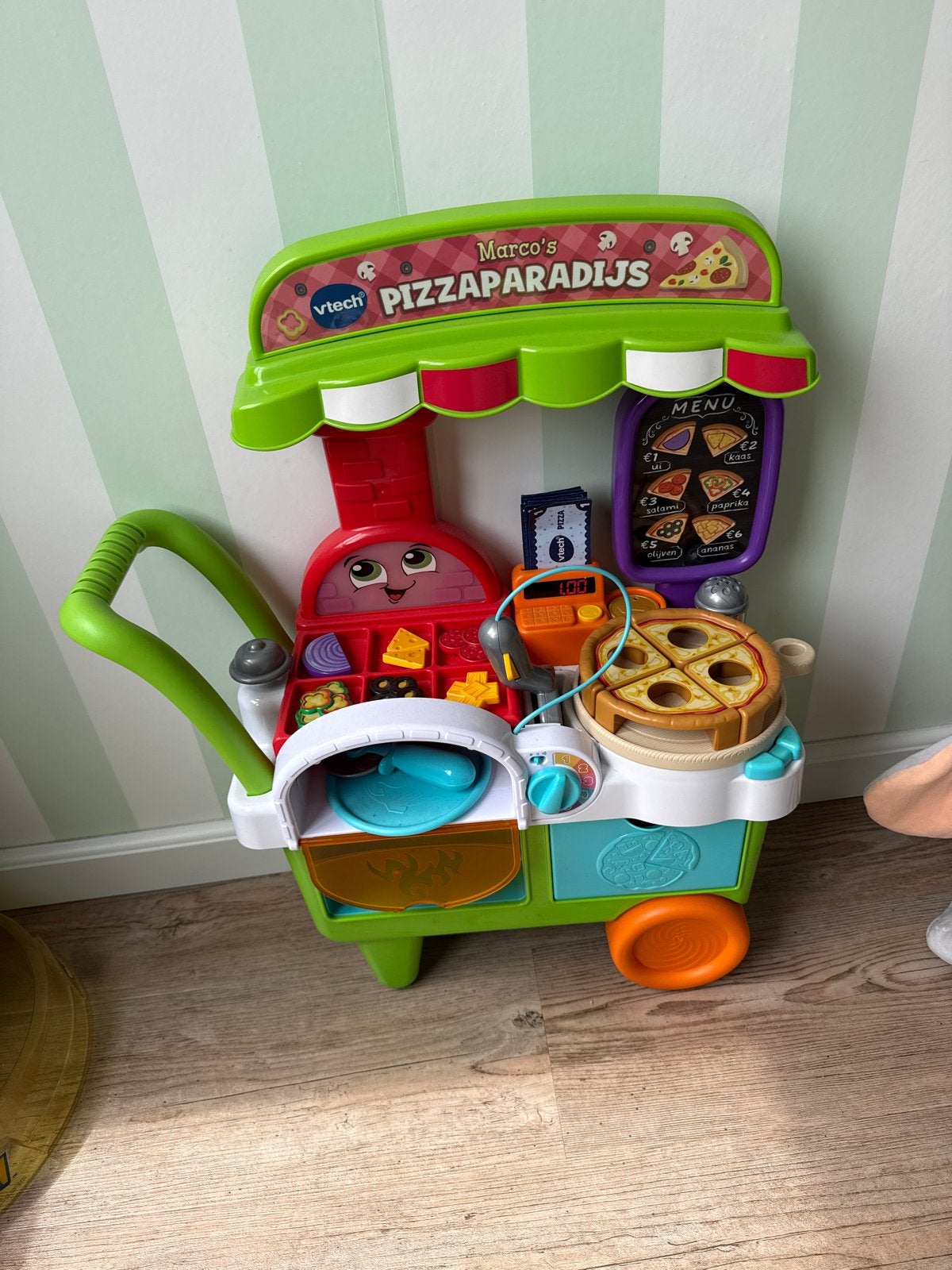 VTech Speel Pizza Karretje - Marco's Pizzaparadijs, Ophalen, Zo goed als nieuw