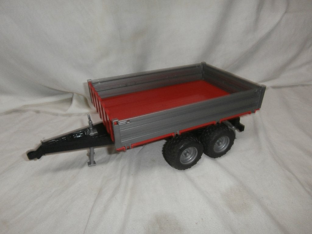 Bruder rood/grijze tandem as kieper, Ophalen, Zo goed als nieuw