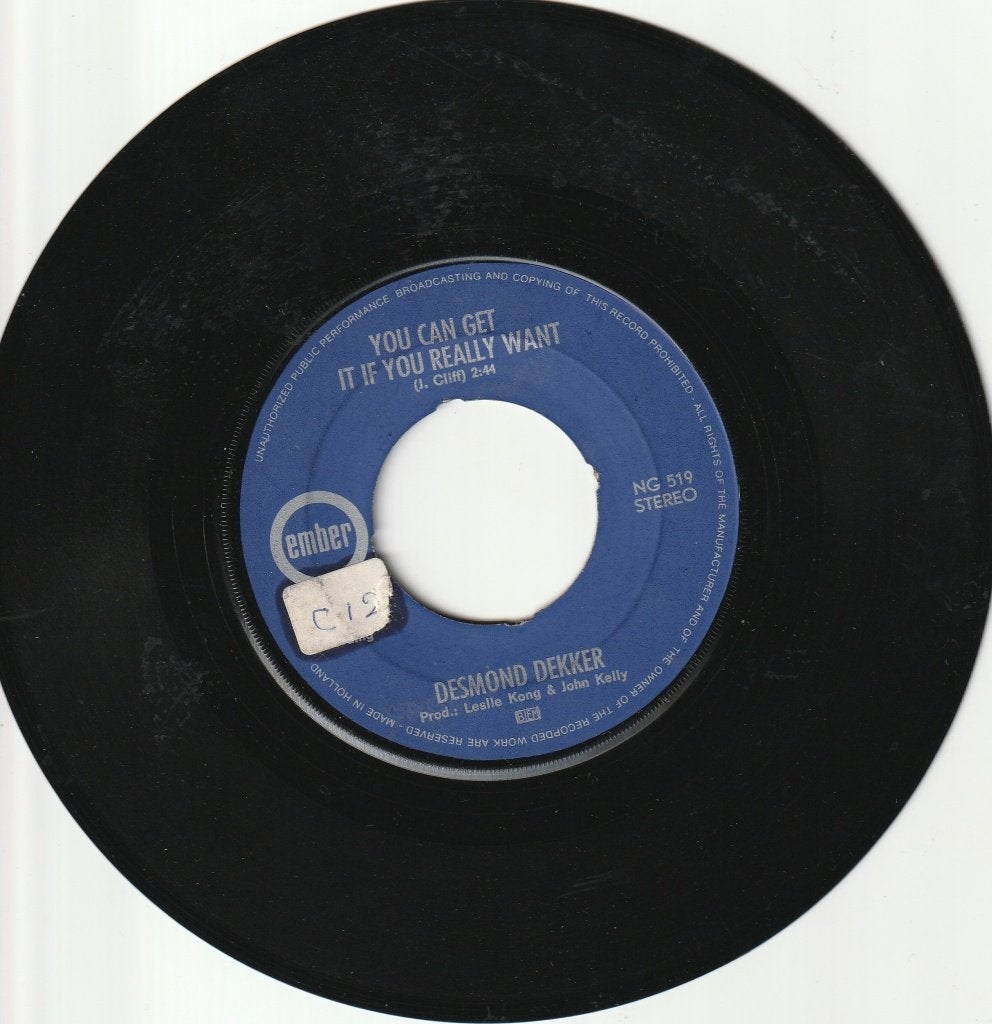 Desmond Dekker You Can Get It If You Really Want 1970  -SKA, Cd's en Dvd's, Vinyl Singles, Ophalen, Gebruikt, Reggae en Ska