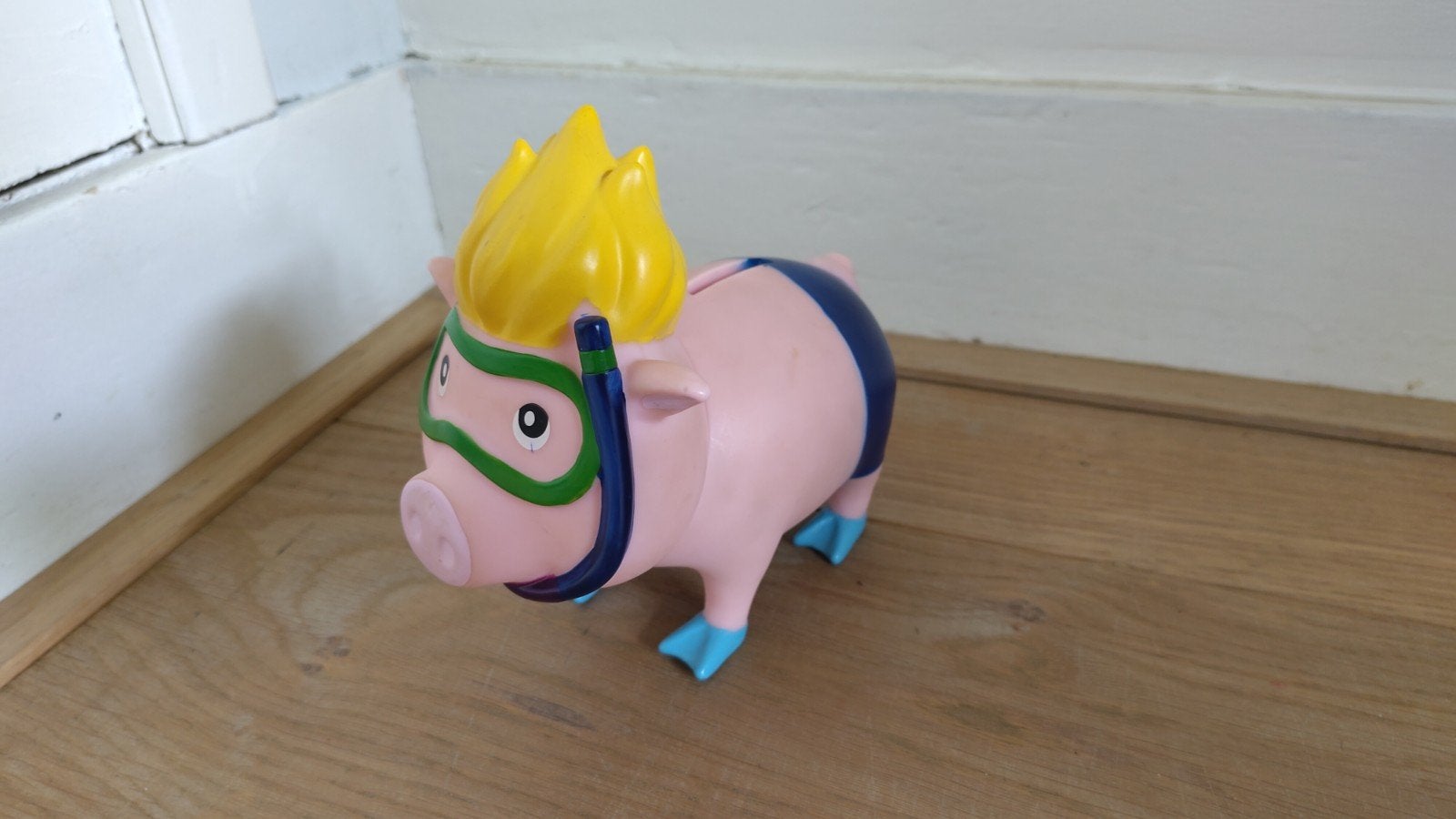 Spaarvarken als duiker, Ophalen of Verzenden, Gebruikt, Kunststof, Dier