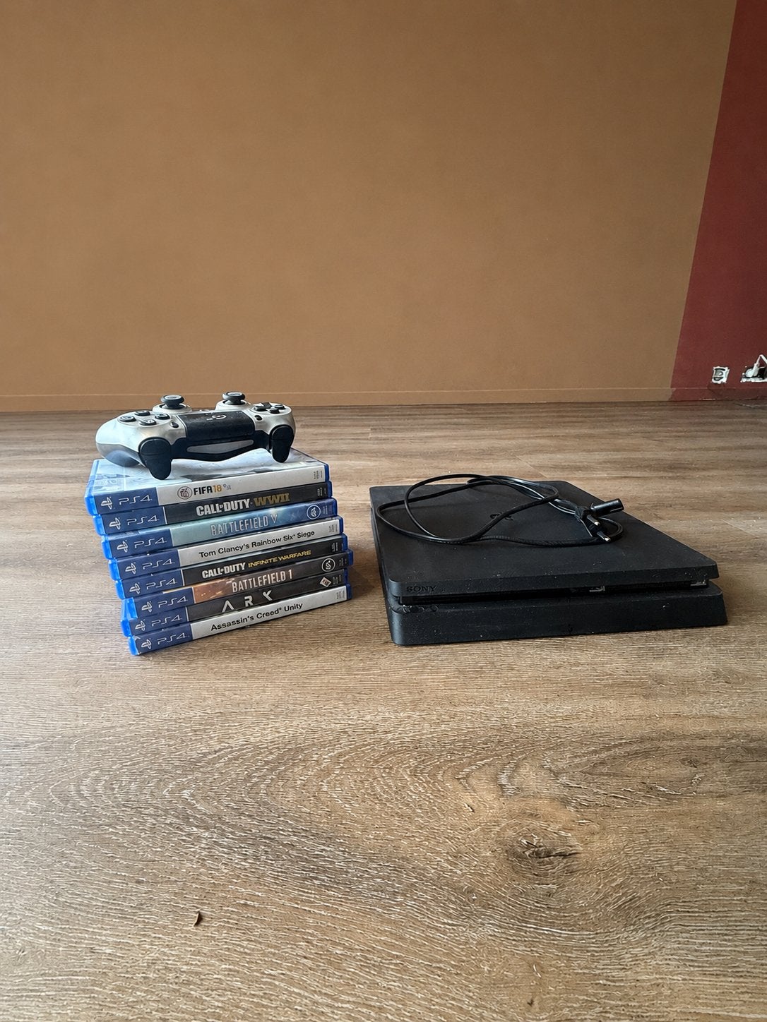 PlayStation 4 Slim met 7 games en controller, Ophalen, Online, Gebruikt, Shooter