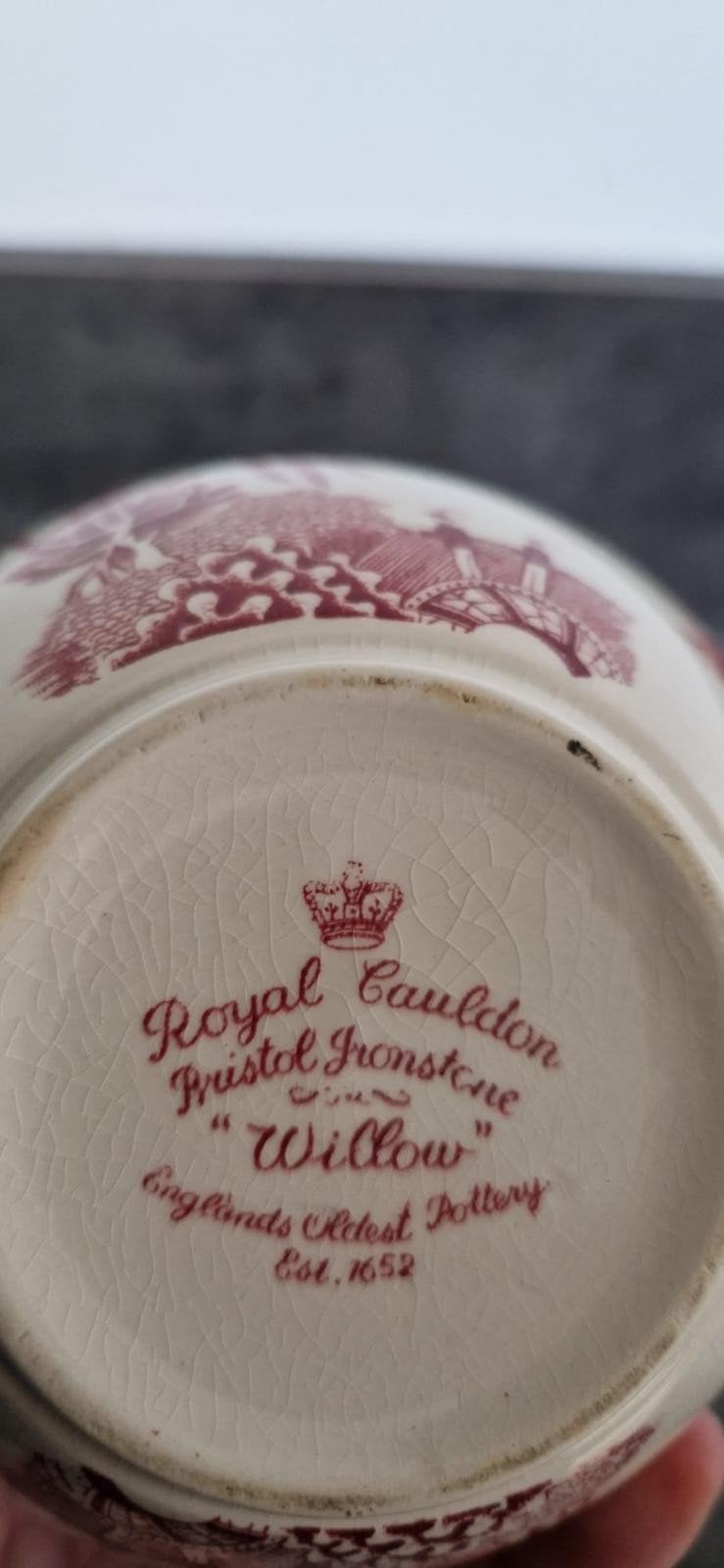 Royal Cauldon Bristol Ironstone "Willow" Gemberpot, Antiek en Kunst, Ophalen of Verzenden