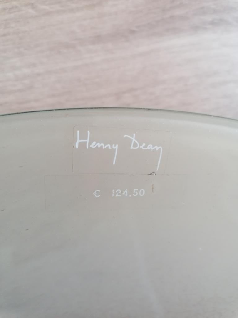 Design Glazen Schasl merk Henri Dean. Koste 124,50, Ophalen