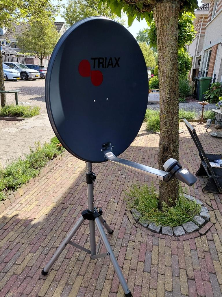 Schotel + ontvanger + TV, Audio, Tv en Foto, Schotelantennes, Gebruikt, (Schotel)antenne, Overige merken, Ophalen