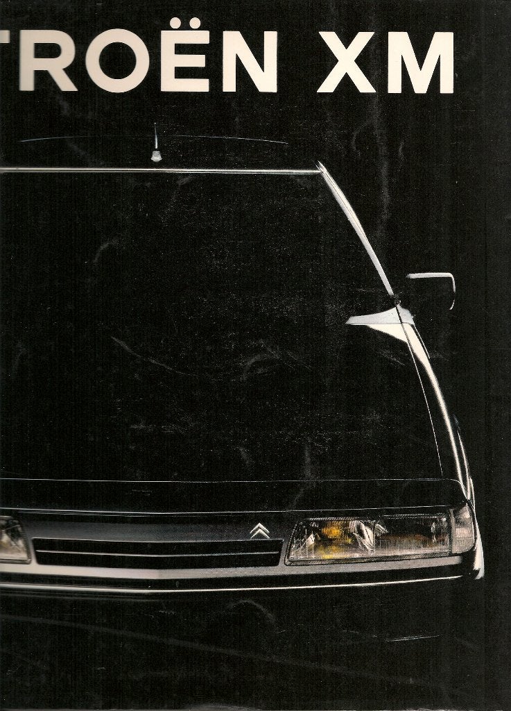 Folder Citroën XM, september 1991 (groot formaat), Ophalen of Verzenden, Nieuw, Citroën