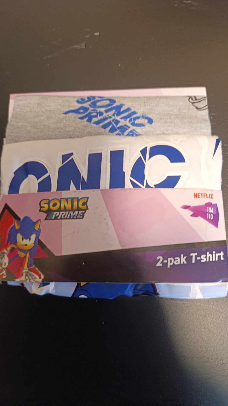 Sonic Prime 2-pak T-shirt - Maat 104/110, Ophalen of Verzenden, Nieuw, Sonic Prime, Jongen