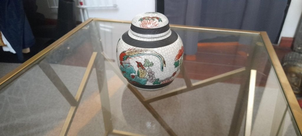 Originele Chinese Gemberpot, Ophalen, Meerkleurig, Steen/keramiek, Zo goed als nieuw
