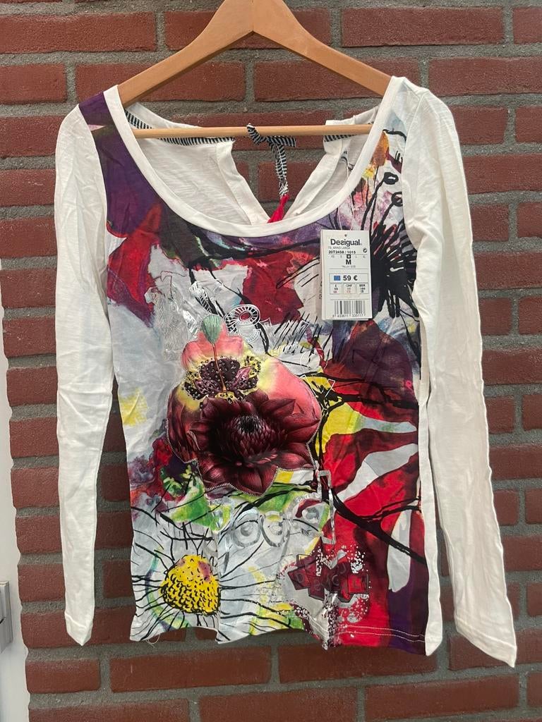 Te koop een mooie dames lang shirt Desigual maat M NIEUW, Ophalen, Nieuw, Overige kleuren, Lange mouw