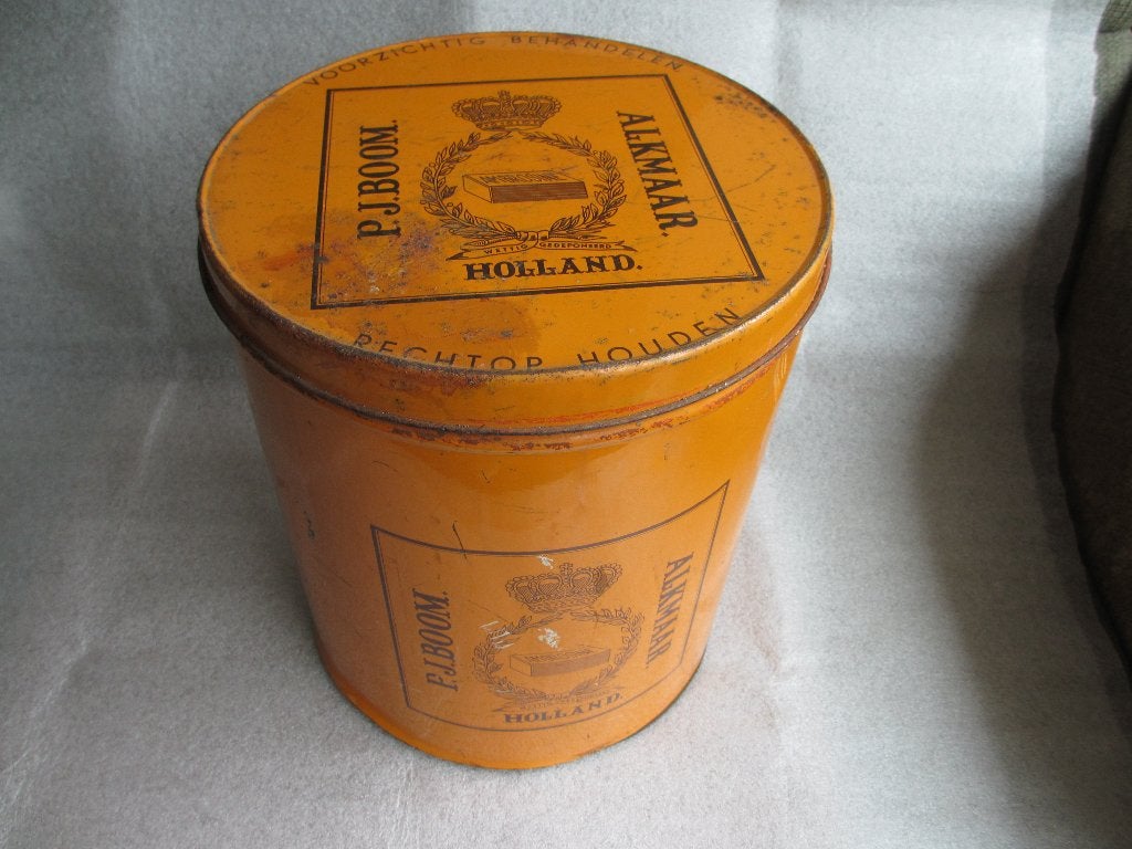 Groot Oud Winkelblik Ambrosine P.J.Boom,Alkmaar, Verzamelen, Blikken, Ophalen of Verzenden, Gebruikt, Overige, Overige merken