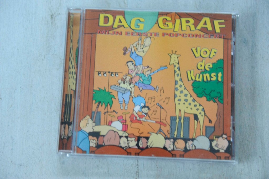 VOF de Kunst - Dag Giraf Mijn eerste Popconcert, Cd's en Dvd's, Cd's | Kinderen en Jeugd, Verzenden, Inclusief doosje, 6 tot 9 jaar