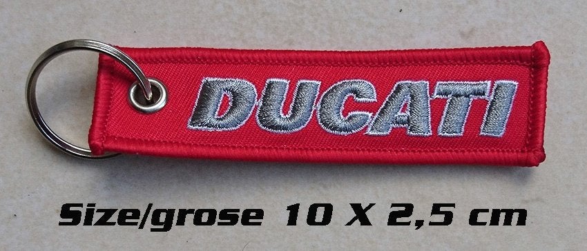 DUCATI Sleutelhanger rood voor 796 848 1098 916 Monster MTS, Verzenden, Nieuw