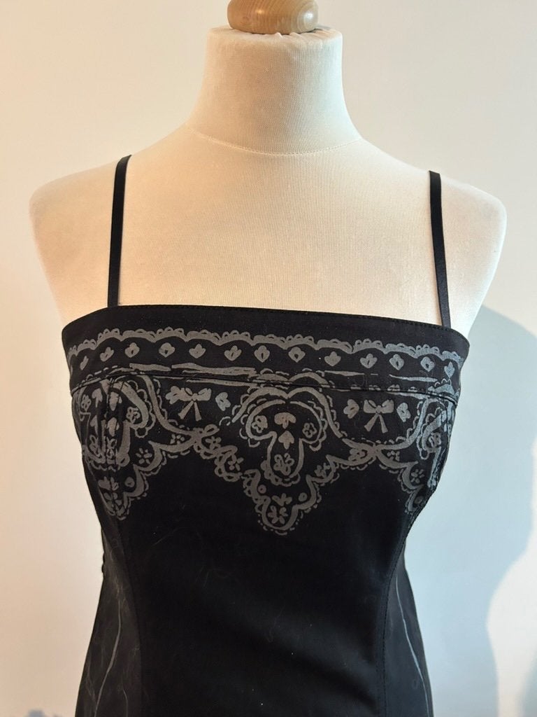 DEPT maat L elegante zomer jurk 3316, DEPT, Zwart, Maat 42/44 (L), DEPT