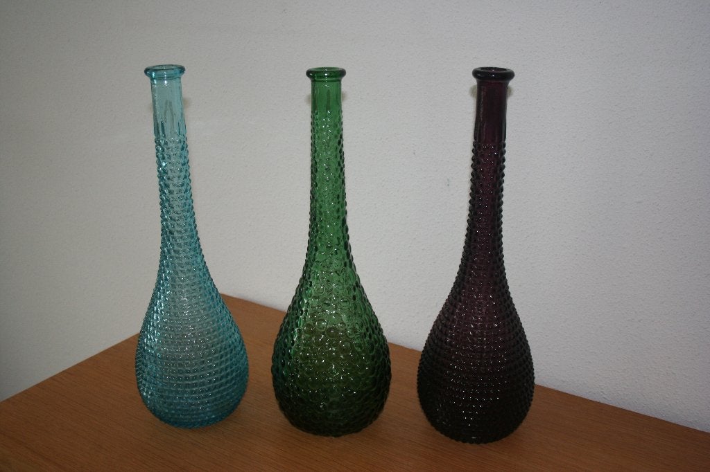 Karaf vaas vintage Italy Karafvaas, Huis en Inrichting, Woonaccessoires | Vazen, Gebruikt, Meerkleurig, 39 cm, Ophalen of Verzenden