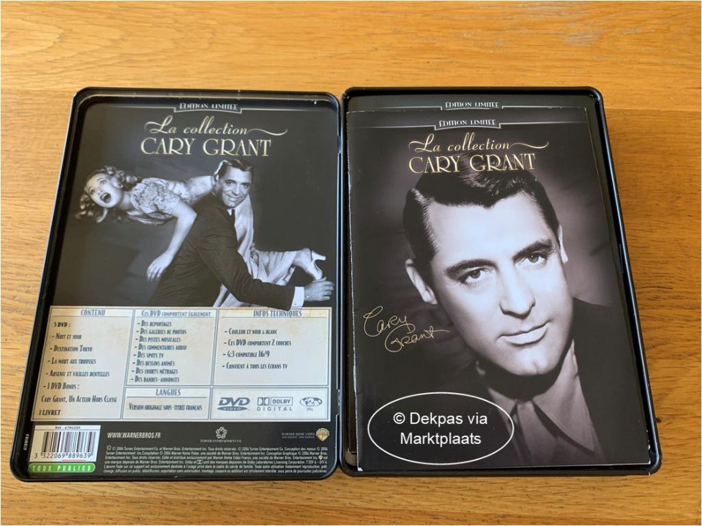 Dvd's Cary Grant Collection - Tinbox - 5-DVD Limited Edition, Cd's en Dvd's, Dvd's | Klassiekers, Gebruikt, Alle leeftijden, Overige genres