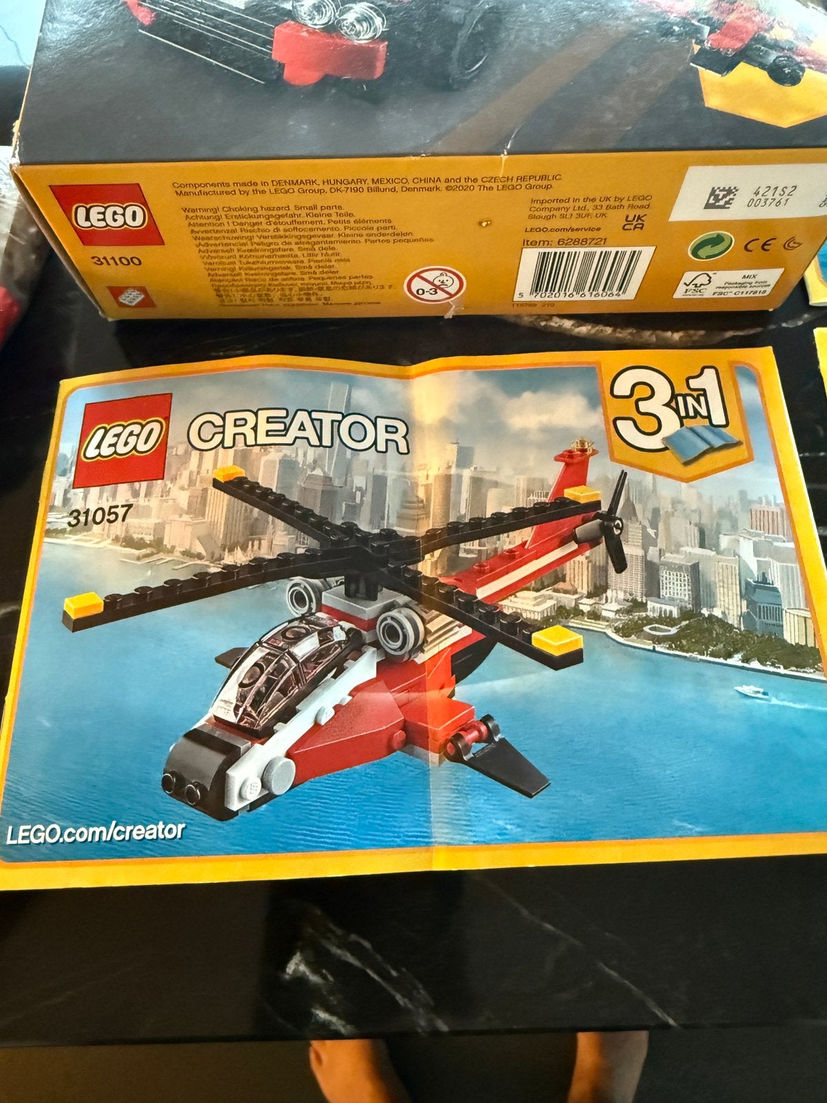 Lego Creator 3 in 1 sportwagen heli en zeilboot  31100, Ophalen of Verzenden, Zo goed als nieuw
