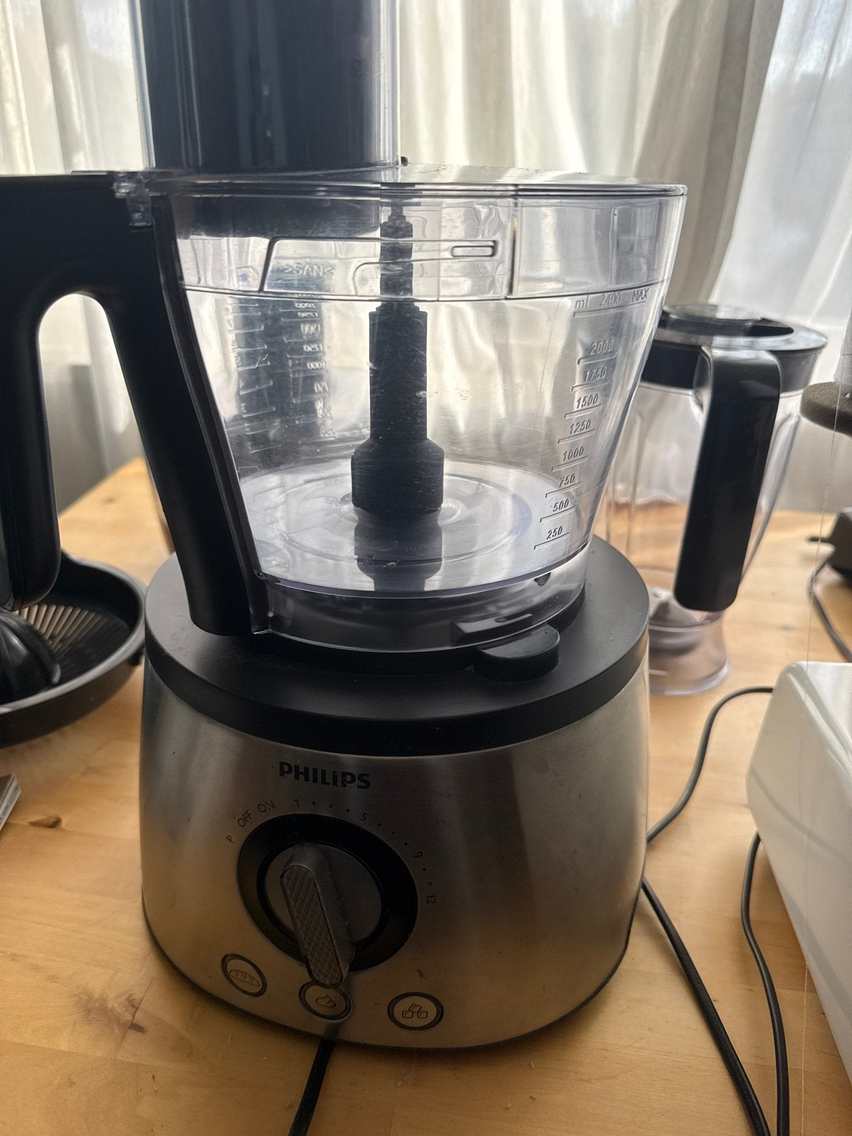 Philips Foodprocessor HR7778/00, 3 snelheden of meer, Ophalen of Verzenden, Zo goed als nieuw, 2 tot 3 liter