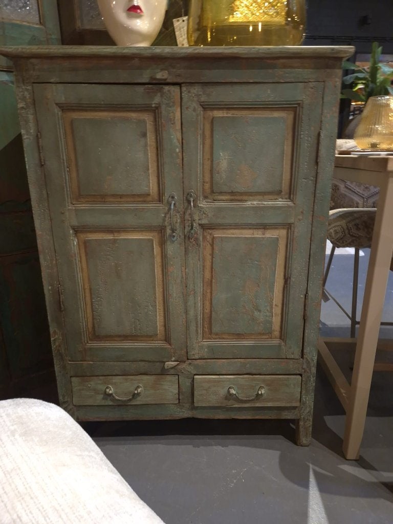 Unieke kastje India, Huis en Inrichting, Ophalen, Vintage, Landelijk, Bohemien, 100 tot 150 cm, Nieuw