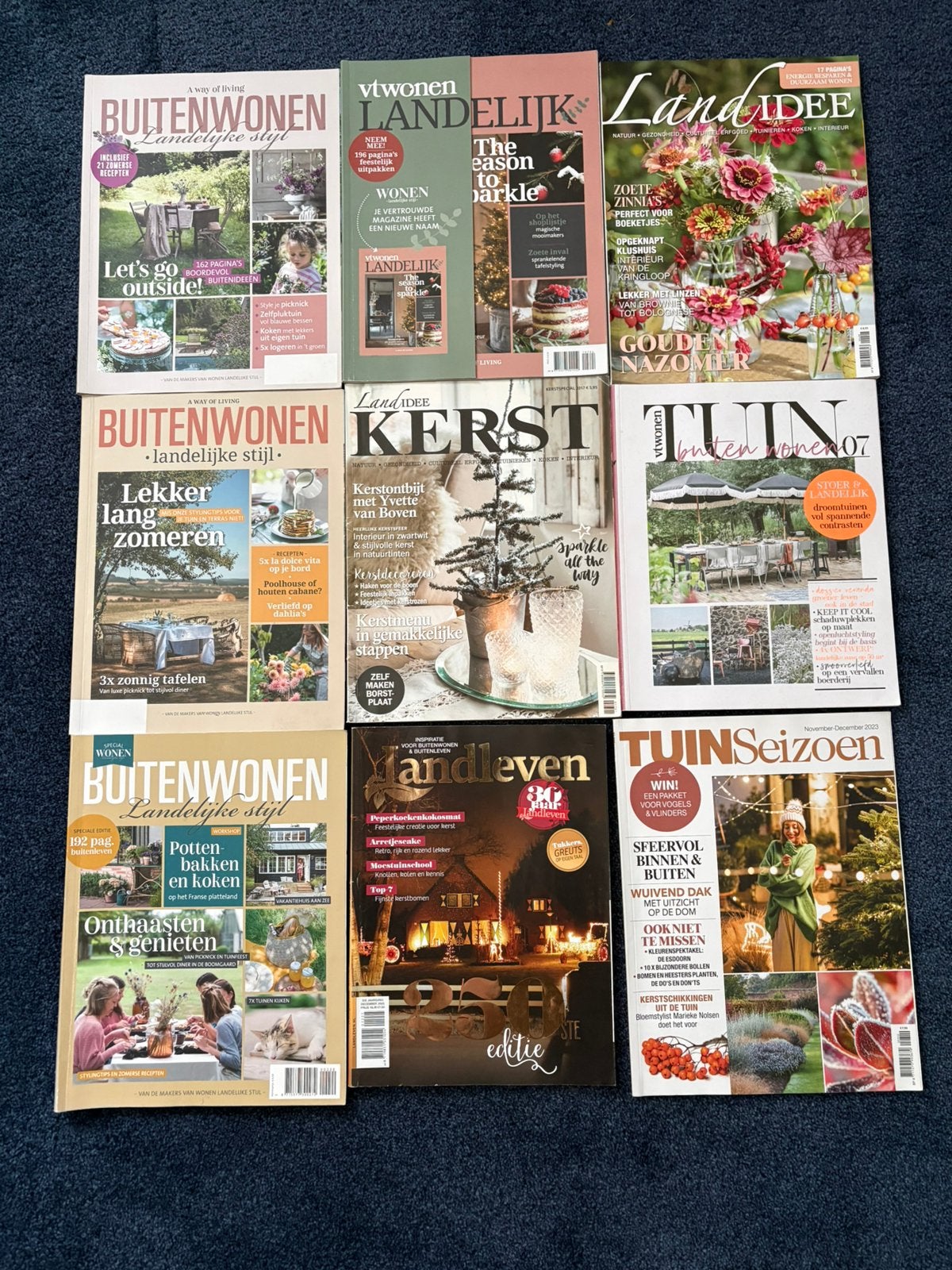 Te koop tijdschriften Buitenwonen Landelijke Stijl bv.Kerst, Boeken, Ophalen of Verzenden, Gelezen, Overige typen