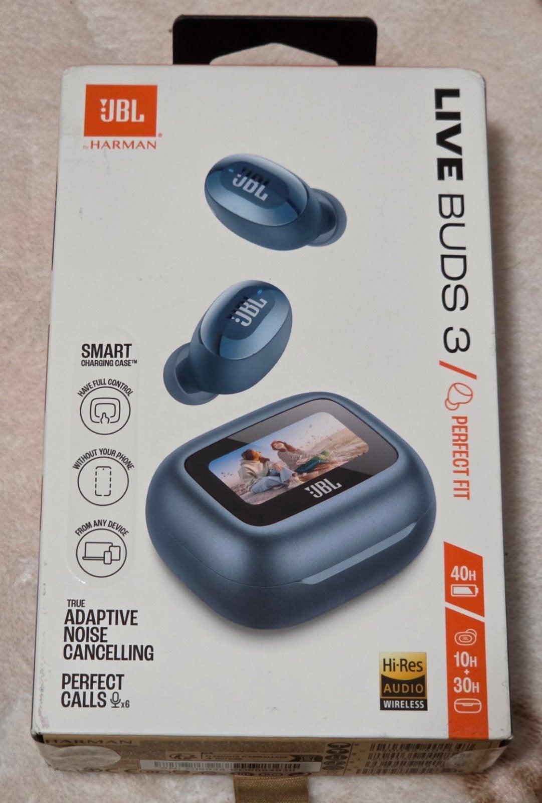 JBL Live Buds 3 TWS koptelefoon met ANC en Smart Case, Audio, Tv en Foto, Koptelefoons, In-ear, Draadloos, JBL, Nieuw