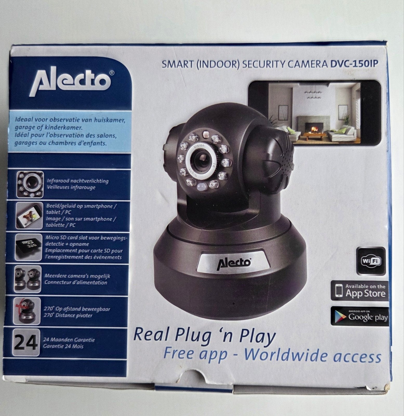 Alecto DVC-150IP, Ophalen of Verzenden, Nieuw, Binnencamera