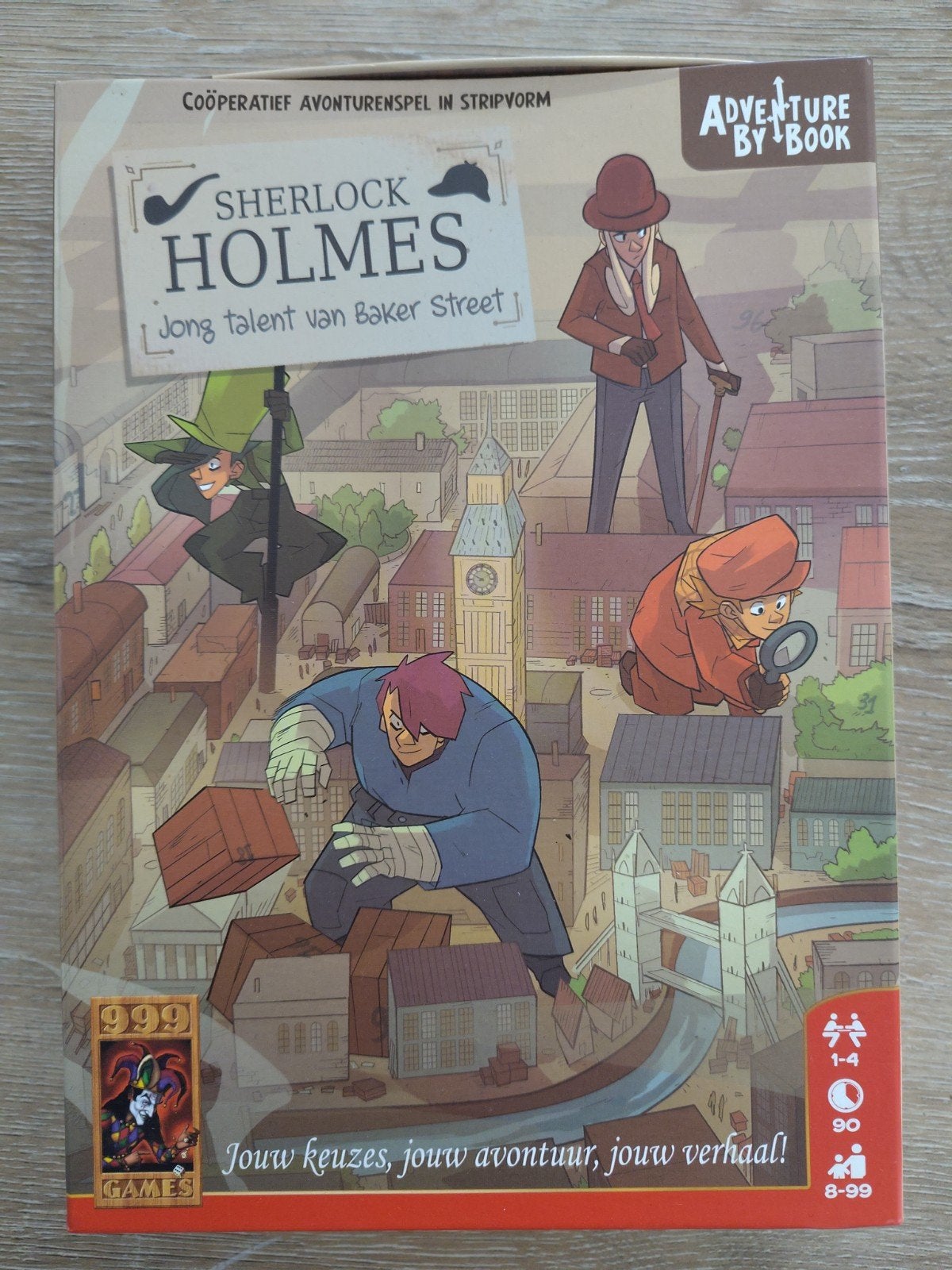 Sherlock Holmes: Jong talent van Baker Street, Avonturenspel, Een of twee spelers, Ophalen of Verzenden, Zo goed als nieuw, 999 Games