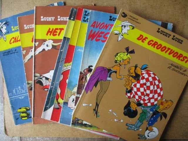 adv7925 lucky luke, Boeken, Eén stripboek, Ophalen, Gelezen