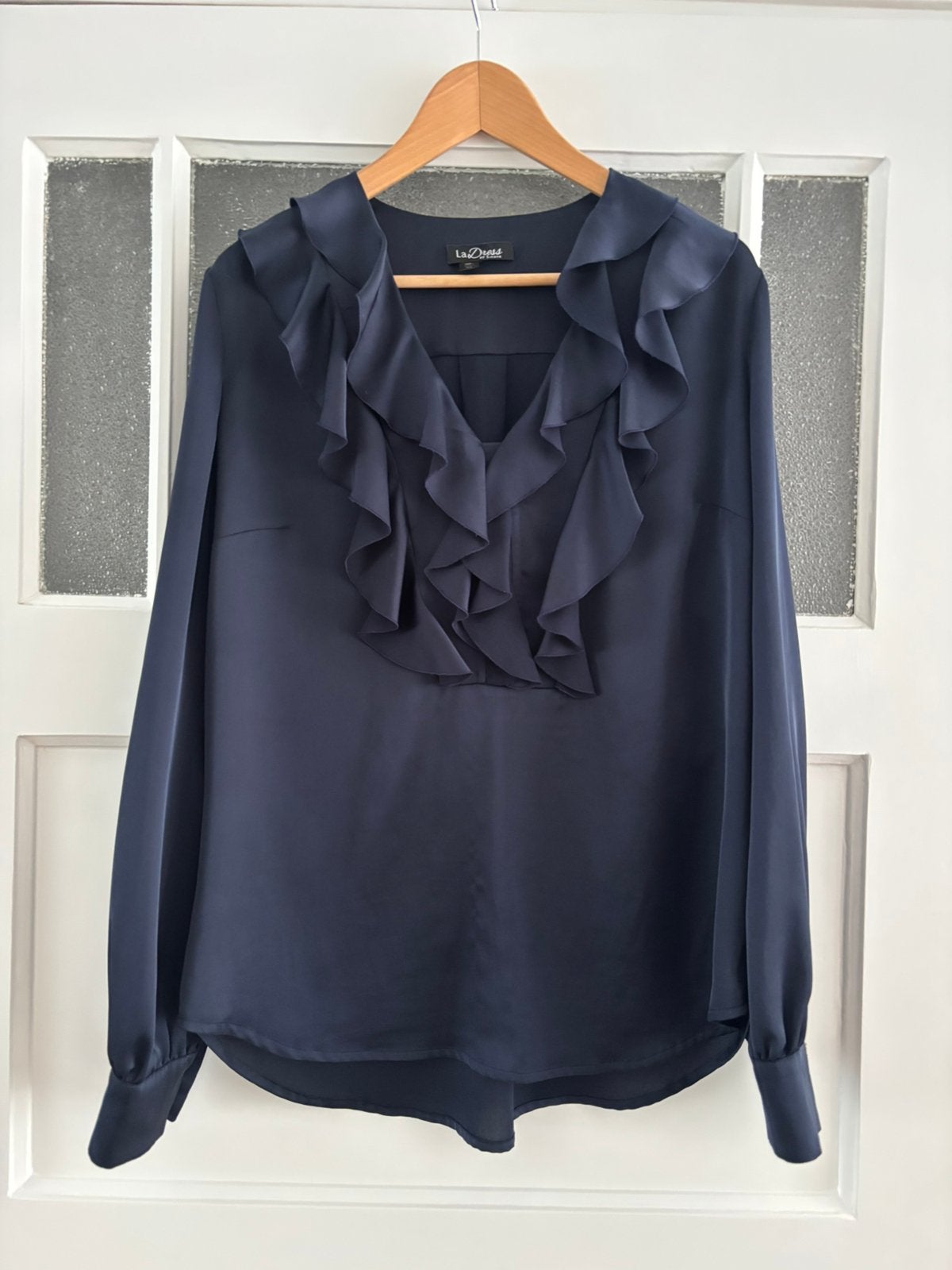 Blauwe top LaDress maat XL, Ophalen of Verzenden, Zo goed als nieuw, Maat 46/48 (XL) of groter, Blauw