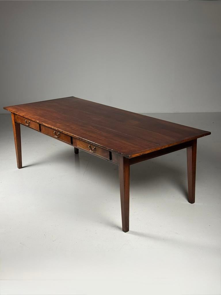 Franse tafel mahonie antiek 240cm