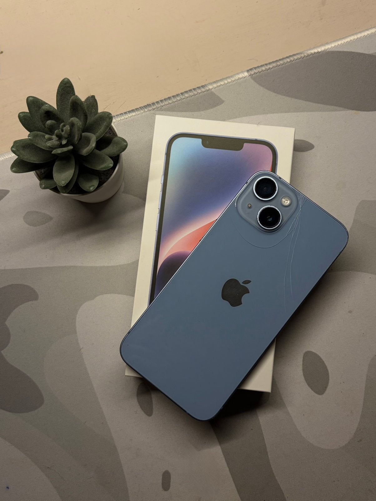Iphone 14 128gb Blauw, Blauw, Ophalen of Verzenden, 81 %, Zonder abonnement