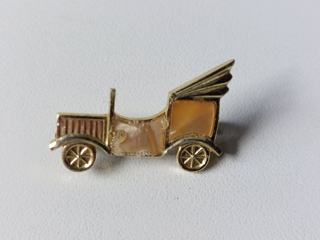 Brocante broche auto., Ophalen of Verzenden, Overige materialen, Broche
