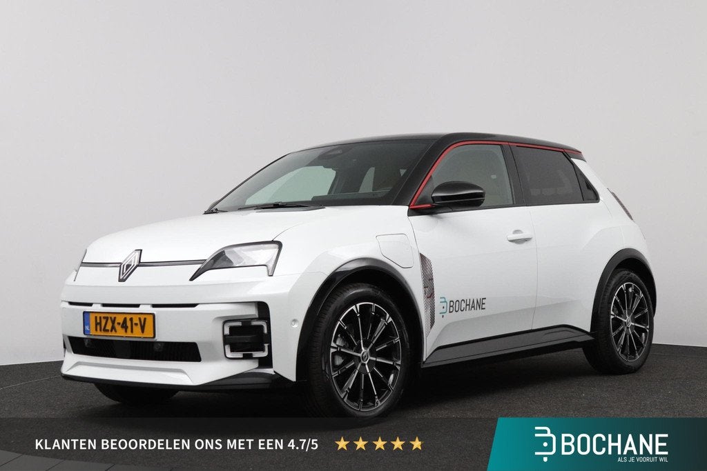 Renault 5 E-Tech Electric Iconic Cinq 120pk 40 kWh Urban Ran, Auto's, Renault, Stof, 32 min, Huisgarantie, Met garantie (alle)