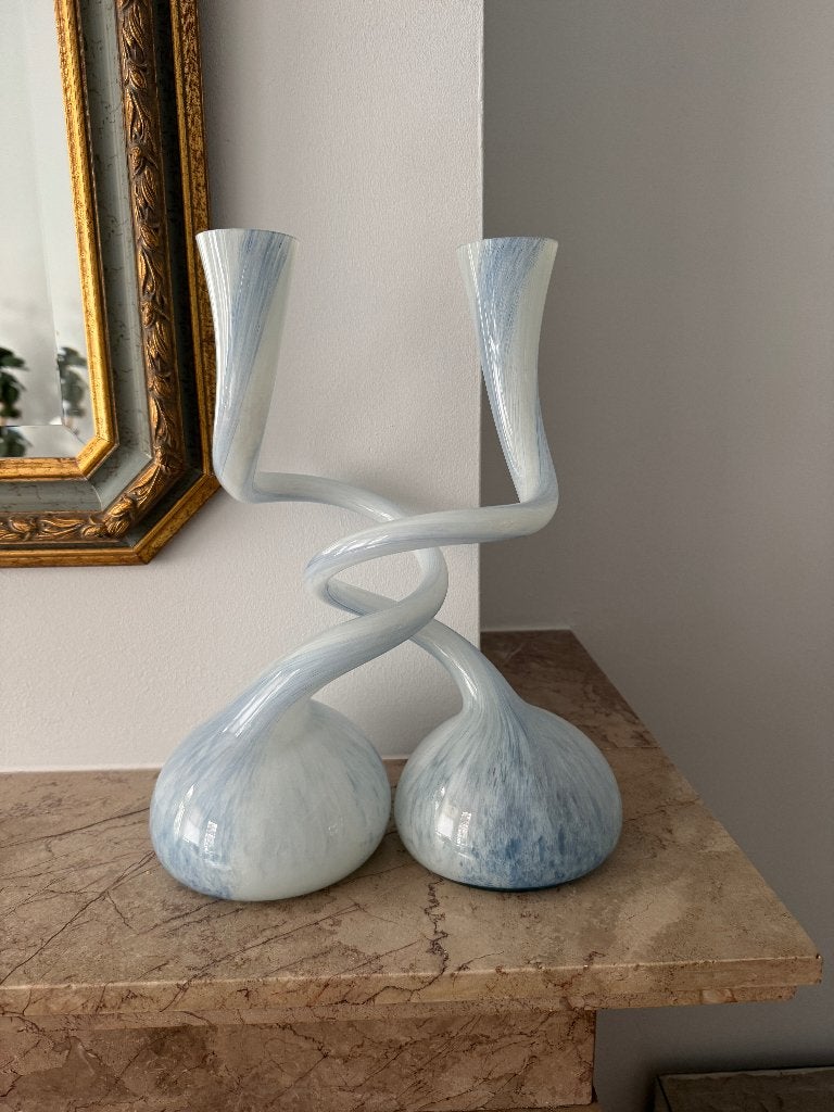 Prachtige set Normann Copenhagen Swing vazen  40 cm XL, Ophalen, Handgemaakt, Blauw, 40 cm