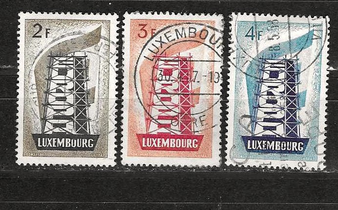 Luxemburg 555-557, Ophalen of Verzenden, Luxemburg, Gestempeld