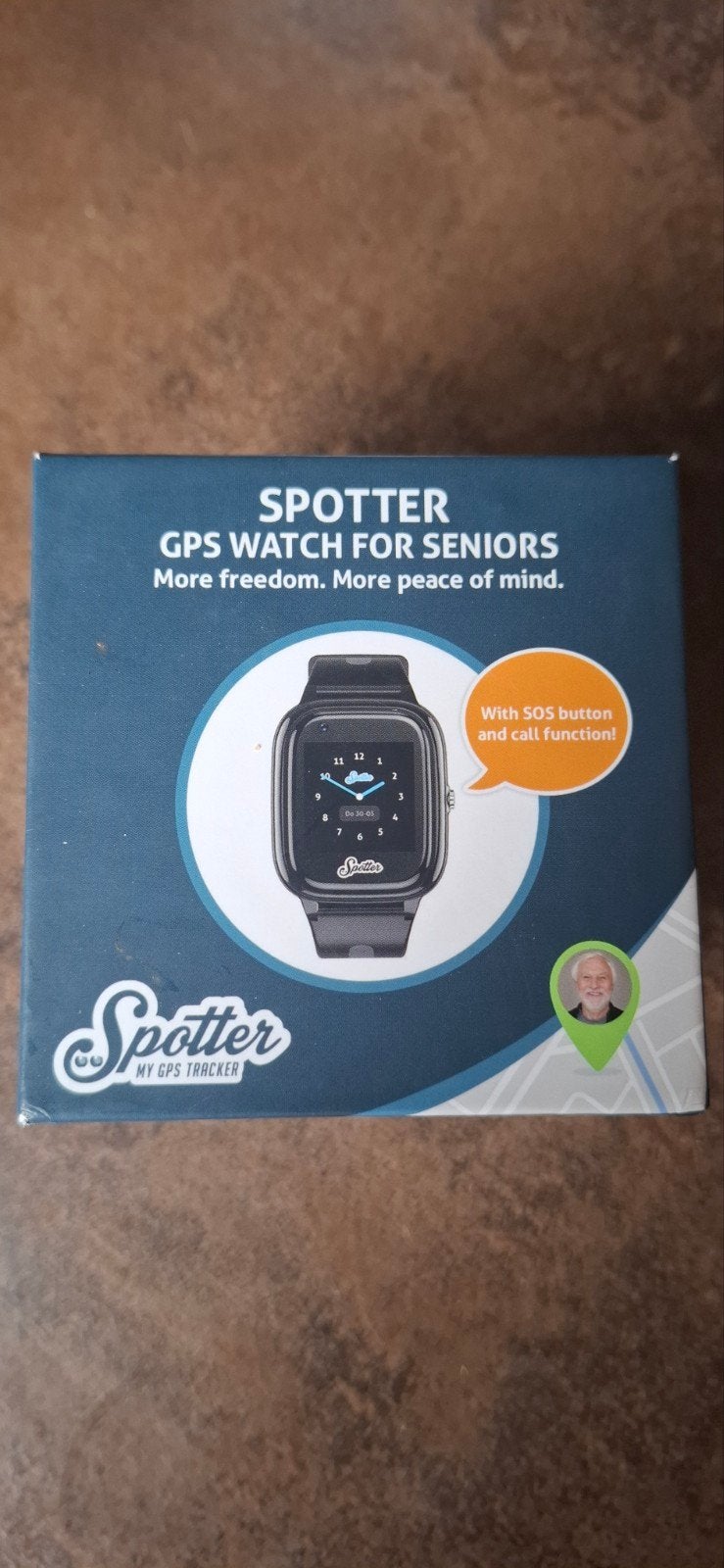Spotter GPS Horloge voor Senioren - Zwart, Zwart, Ophalen of Verzenden, Zo goed als nieuw, Spotter