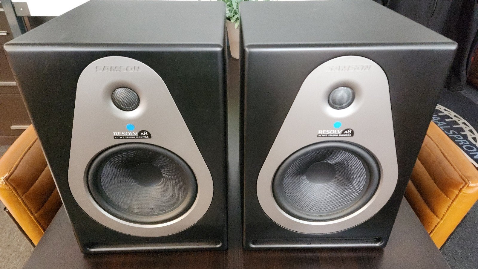 Samson Resolv A8 Active Studio Monitor Speakers (set van 2), Zo goed als nieuw, 120 watt of meer, Front, Rear of Stereo speakers