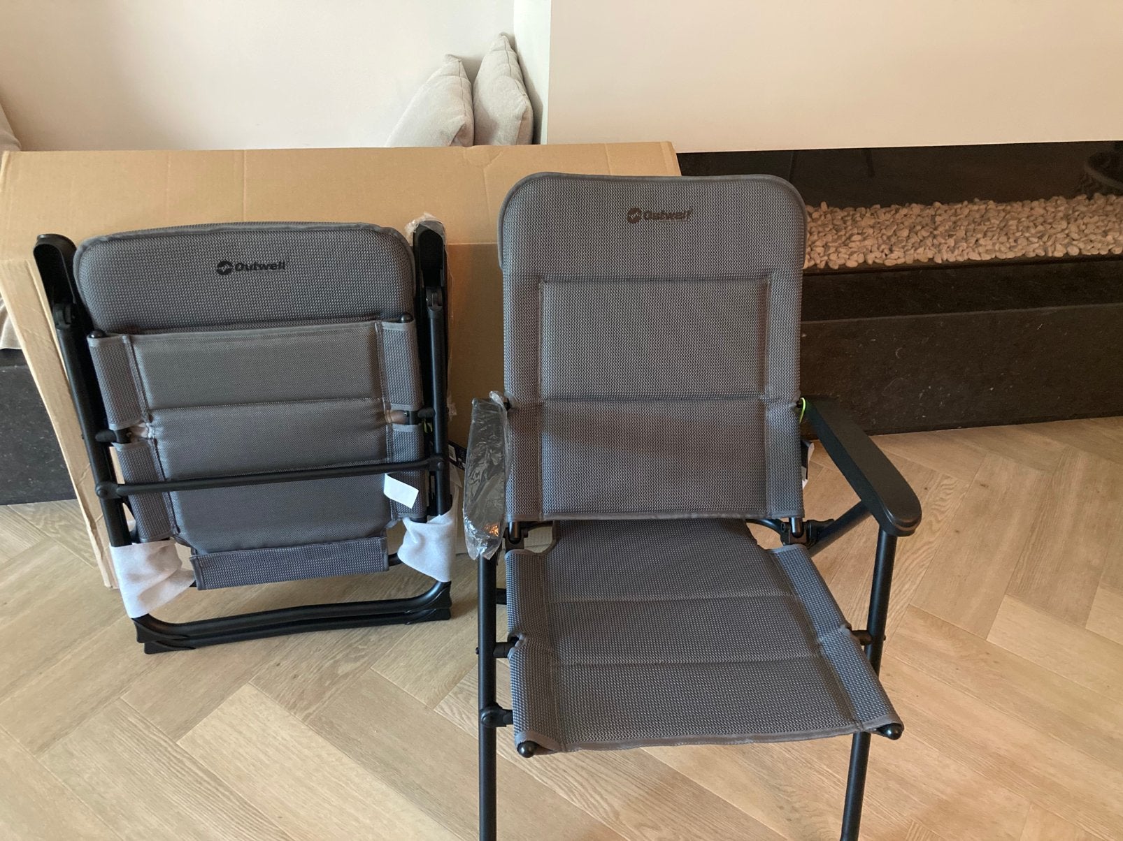 2 x Campingstoel outwell stonecliff, Ophalen of Verzenden, Zo goed als nieuw, Campingstoel